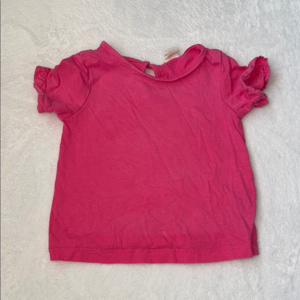 H&M 4-6 month basic Pink short sleeve T-Shirt baby girl clothing